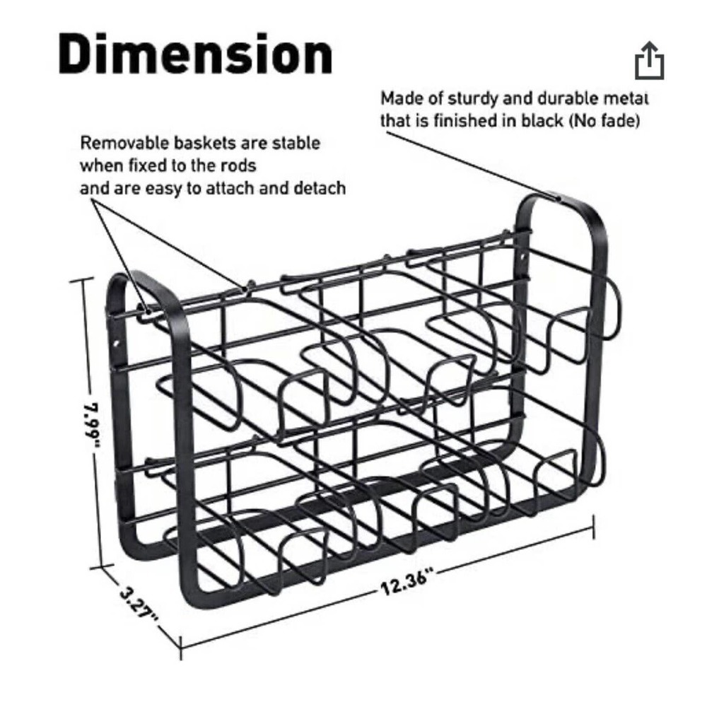 High Capacity 120 Tea Bags Organizer Storage And Display Rack For Cabinet And... - Picture 2 of 2